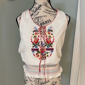 Anthropologie Tiny Katarina Embroidered Top | Embroidered | Size S | Like New